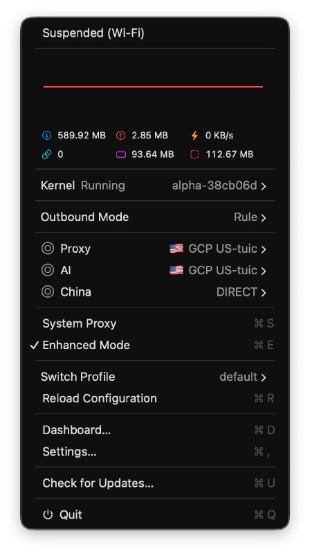 ClashMac-Alpha  新增 数据库维护 和 全局配置热更新