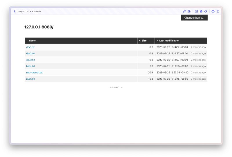 #GitHub #自托管 #Rust #CLI▎miniserve极简文件／目录共享 HTTP 服务▎特性- 跨平台支持所有主流操作系统- 易于使用，自动处理文件 MIME 类型- 无需依赖，仅有单个二进制文件- 支持用户名和密码（或散列密码）身份验证- 快速运行、支持高度并发任务- 文件夹下载（.tar.gz 或 .zip）- 支持 cURL 上传文件、创建目录- 扫描二维码快速访问- 支持 README.md 的 #Markdown 渲染- 多种漂亮的主题- 支持 #Docker 或 Podman 部署- 指定 TLS 证书- ……项目地址｜下载地址频道 @dejavuBlog群组 @dejavuGroup
