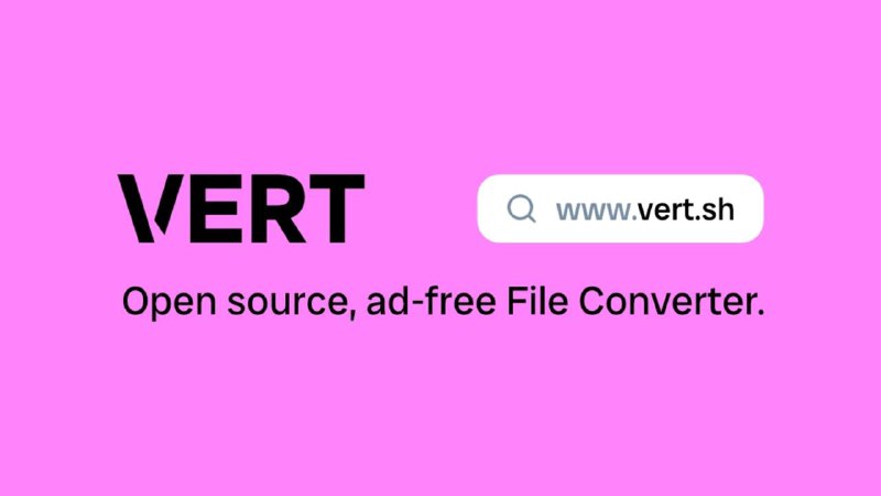 #AppsVERT: 在浏览器本地运行的下一代文件转换器🔗 GitHubVERT 是一款开源的下一代文件转换工具，它利用 WebAssembly 技术直接在您的设备（浏览器）上完成文件转换，无需将文件上传到云端服务器