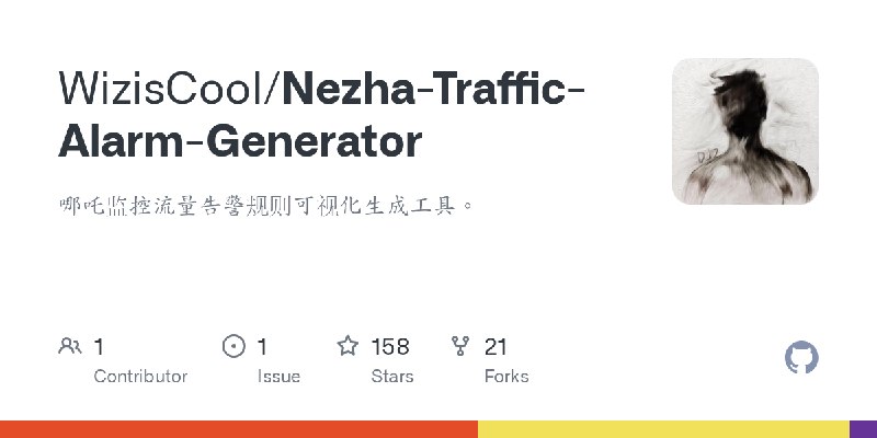 GitHub - WizisCool/Nezha-Traffic-Alarm-Generator: 哪吒监控流量告警规则可视化生成工具。