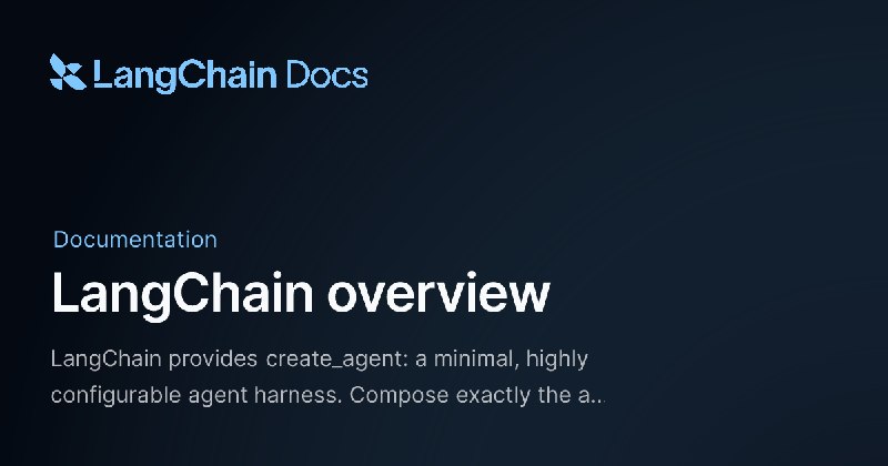 LangChain overview - Docs by LangChain