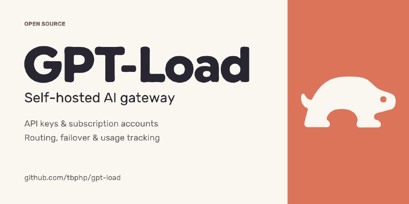 GitHub - tbphp/gpt-load: Self-hosted AI gateway for multi-channel, multi-credential setups — API keys and subscription accounts…
