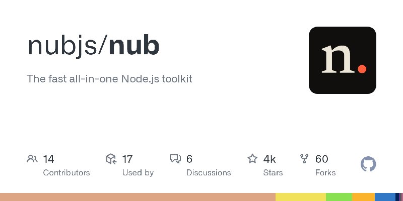 GitHub - nubjs/nub: The fast all-in-one Node.js toolkit
