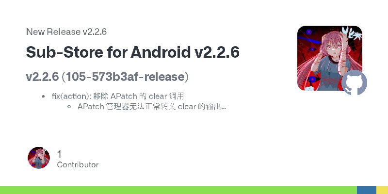Release Sub-Store for Android v2.2.6 · Delusions6515/Sub-Store-Module