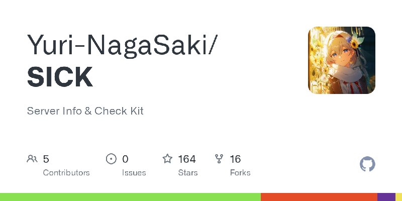 GitHub - Yuri-NagaSaki/SICK: Server Info & Check Kit