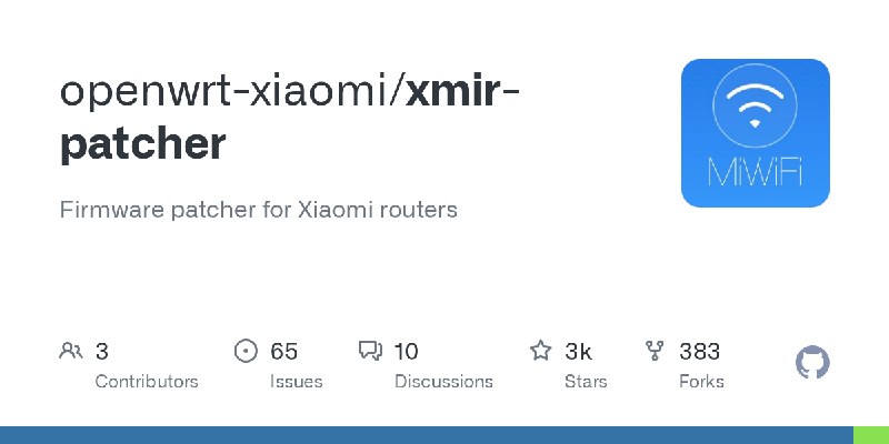 GitHub - openwrt-xiaomi/xmir-patcher: Firmware patcher for Xiaomi routers