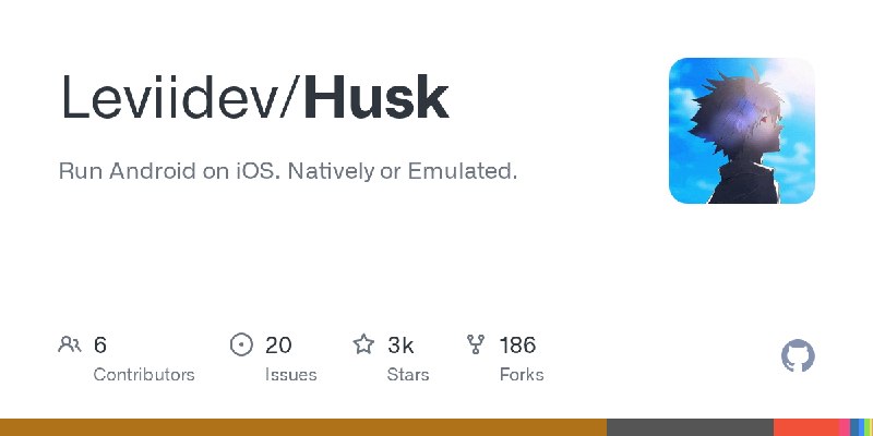 GitHub - Leviidev/Husk: Run Android on iOS. Natively or Emulated.