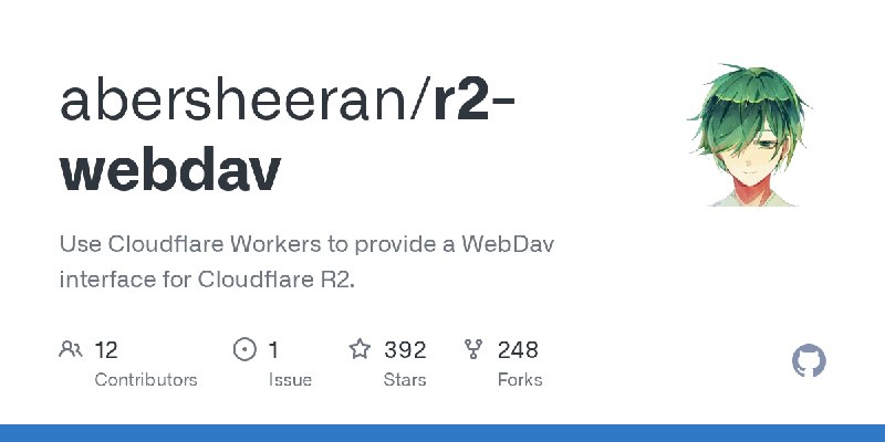 GitHub - abersheeran/r2-webdav: Use Cloudflare Workers to provide a WebDav interface for Cloudflare R2.