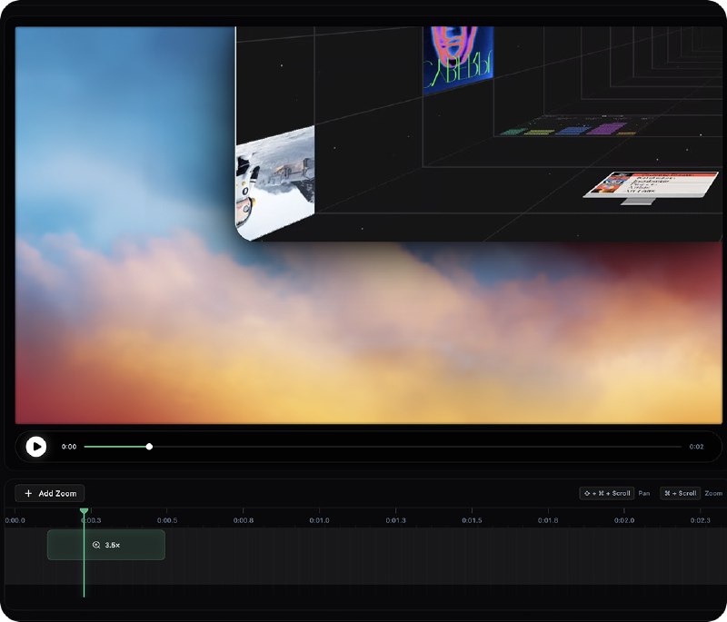 OpenScreen：免费开源的 Screen Studio 替代品· 无订阅、无水印、商业用途免费· 支持录制全屏或特定应用，可添加手动缩放、自定义背景、裁剪等· 基于 Electron、React 等技术栈· 仍处于 Beta 测试阶段，可能存在 Bug