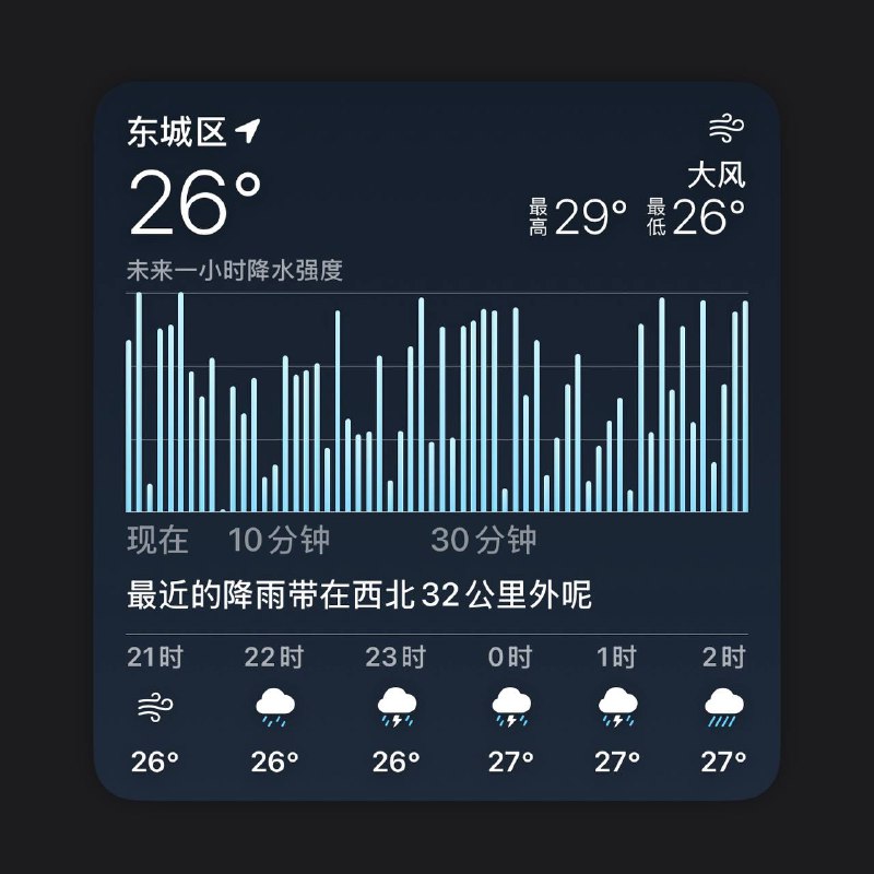 彩云天气小组件 · 新增一小时内降水预测 · 为更多天气适配背景色 · 部分UI细节优化 · 支持在小组件参数栏填入经纬度，查看指定位置天气（可直接运行脚本拷贝所选位置的经纬度）脚本链接彩云天气小组件 · 新增一小时内降水预测 · 为更多天气适配背景色 · 部分UI细节优化 · 支持在小组件参数栏填入经纬度，查看指定位置天气（可直接运行脚本拷贝所选位置的经纬度）脚本链接