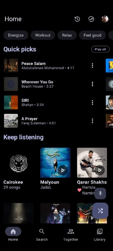 Metrolist: Android 平台的开源 YouTube Music 客户端• 基于 YouTube Music 提供完整音乐播放体验，支持后台播放、离线缓存、均衡器、变速调节等丰富音频功能• 集成实时同步歌词、AI 歌词翻译、音乐识别、播放列表导入与账号同步，兼顾音乐发现和日常管理体验• 采用 Material 3 设计，支持多人实时 Listen Together、多主题配色与动态颜色，界面现代且高度可定制