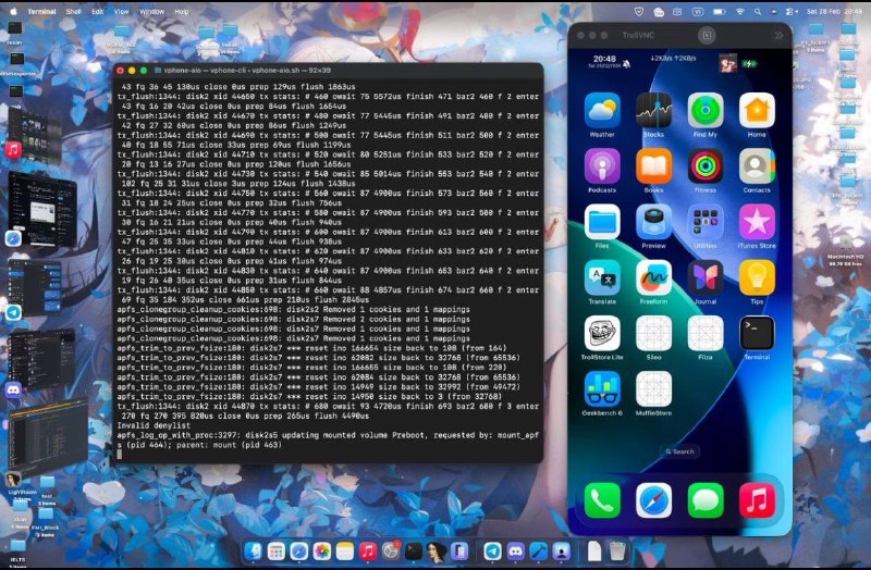 有人发布了一个完全越狱、开源、预构建的 iOS 26 虚拟机