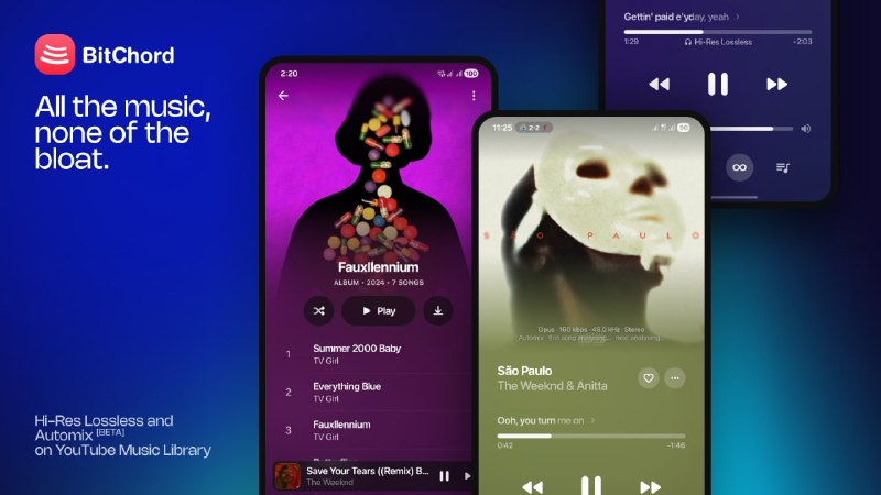 BitChord: 采用 Apple Music 美学的开源 YouTube Music 客户端