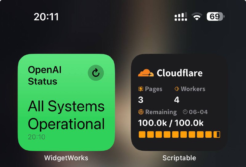 WidgetWorks 小组件 傻瓜式抓取网页数据 示例此 App 支持使用 API, 网页 或 JavaScript 获取数据以抓取 OpenAI Status 为例如图2 填入 网页地址点击 Query 输入框最右边的小图标 进入图3点击你要抓取的数据TestFlight