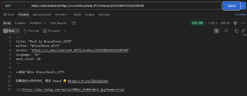 直观感受 pure.md, defuddle.md, r.jina.ai 抓取结果的区别markdown.new 抓不了推文 