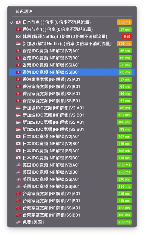 #Surge 白嫖代理可以用这个频道的 感觉还是挺用心的 别的白嫖订阅只是看着节点多 