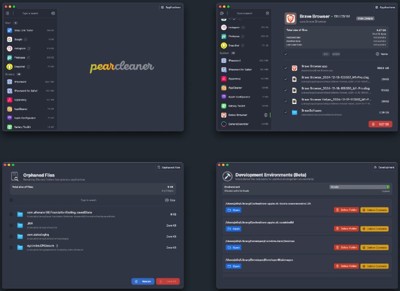 Pearcleaner: Mac 应用卸载工具类似 App Cleaner & Uninstaller 但是开源免费 alienator88/Pearcleaner 频道资源合集   恰饭推荐   群组 #GitHub #工具 #mac #卸载