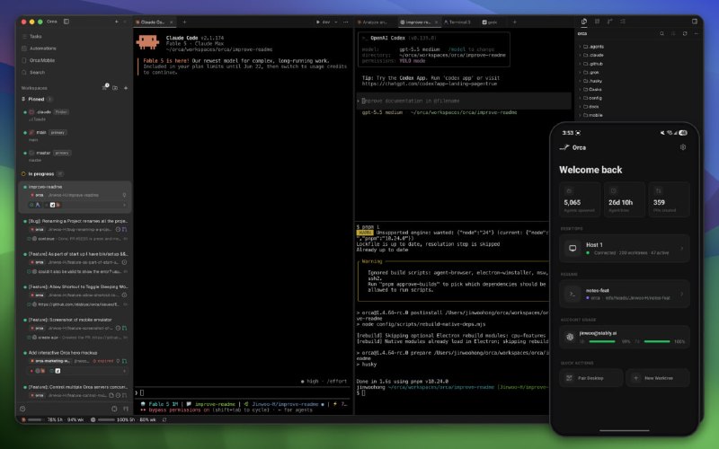 Orca: 面向 AI 编程智能体的多 Worktree 编排器