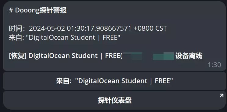 哪吒探针面板TG通知消息美化