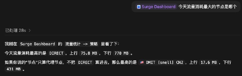 Code 控制 Surge Dashboard 
