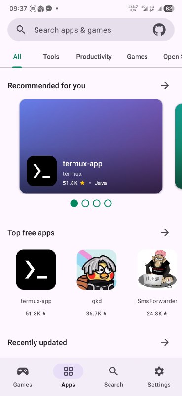 RepoStore 是一个基于 GitHub 的安卓应用商店，它能够发现提供真实可安装 APK 的仓库，并允许您从一个地方安装、跟踪和更新它们