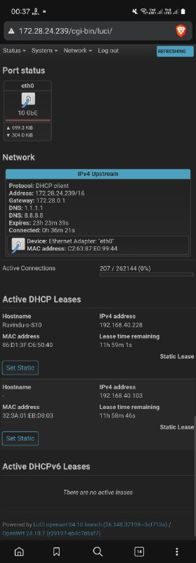Droidspaces x OpenWRT x VirtualAP integration!This is our final goal!Making the device into a fully functional Wi-Fi router.VirtualAP is just a middleman whose only purpose is creating the hotspot.OpenWRT has the full freedom to manage the vaplan0 interface inside its own isolated network namespace, as well as nft/iptables and firewall rules, with DHCP and DNS 🗿OpenWRT never touches your phone's hardware. No more kernel panics!Testing: