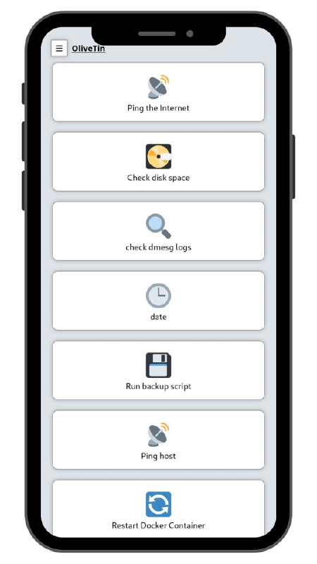 OliveTin: 脚本命令面板一个简单粗暴的面板如图所示可能还是有点实用的 OliveTin 频道资源合集   恰饭推荐   群组 #GitHub #面板 #Dashboard #脚本 #Shell #命令 #快捷操作