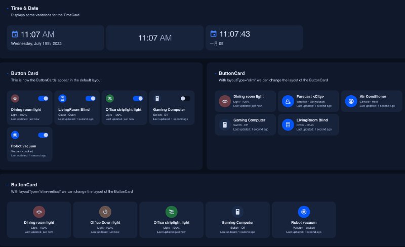 ha-component-kit: 为 Home Assistant 设计的 React 组件库旨在简化仪表板的生成，提供大量预设的组件 / 卡片，广泛的钩子来构建自定义功能，以及更多特性，通过 WebSockets 实时获取信息，确保无延迟的用户体验