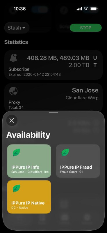 🎯 IPPure Collapsed Tiles：在首页面板展示你的 IP 纯净度🧪 主要功能：风险系数评分：判断 IP 是否易被识别为代理、异常流量或高风险来源
