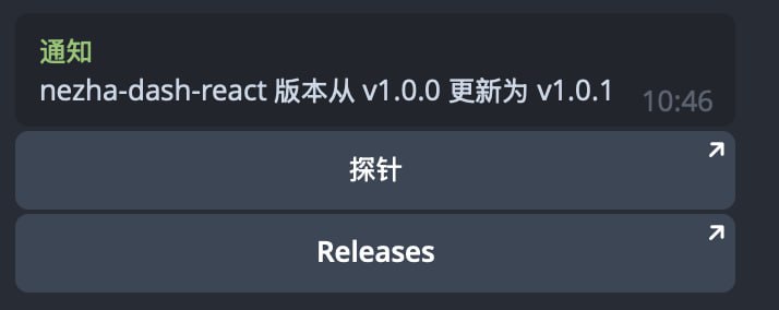 一键更新哪吒官方 app 和 hamster1963/nezha-dash-react 前端脚本🆕 更新了一点配置和通知原消息