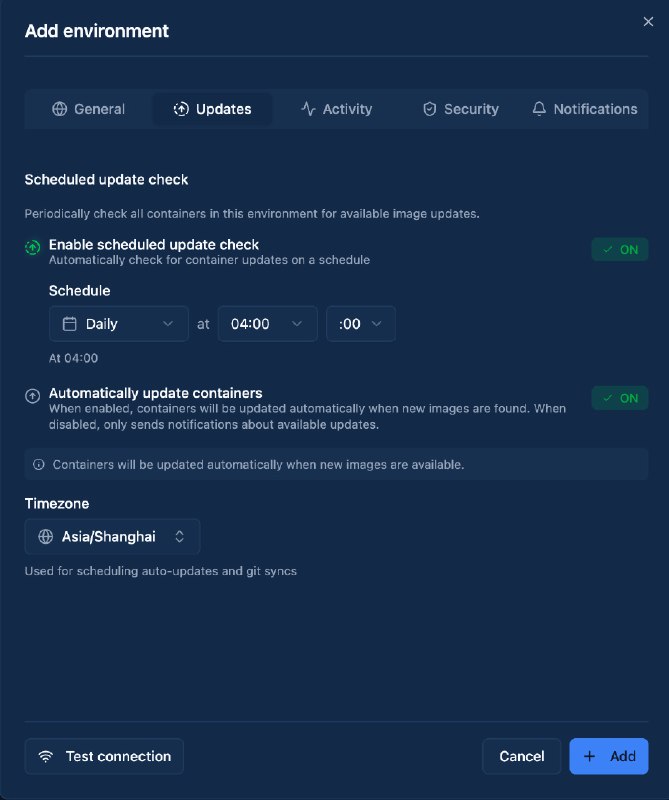 Dockhand: 现代化的 Docker 管理工具功能还挺完善的支持自动更新, 通知, 各种定时任务和部署方式我永远喜欢 Dockge 