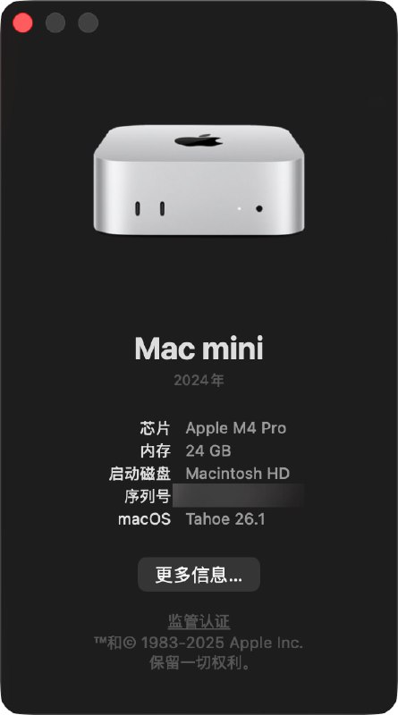 国行 Mac 显示 🇹🇼 emoji实测 M 系列并不需要在首次激活时候选择中国大陆之外的国家地区(截止 2025-12-26 00:12:42 截图所示机型系统 可用)1. sudo /usr/libexec/PlistBuddy -c "Set :Country TW" /Library/Preferences/.GlobalPreferences.plist2.  系统设定-通用-语言地区中将地区改为台湾3. sudo killall cfprefsd4. 重启系统参考 