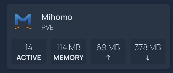 homepage 对接 mihomo widget